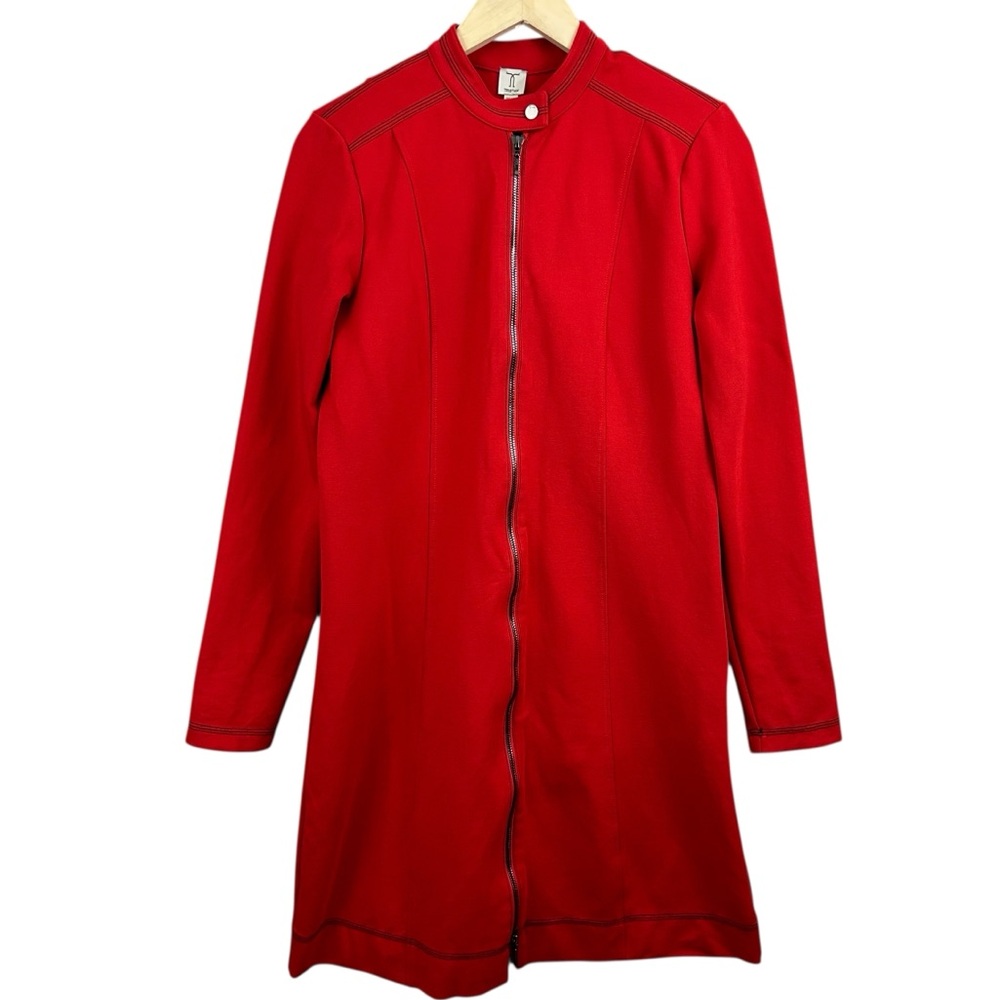 Tristan Red Full Zip Jacket Size Medium